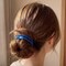 Wrapables Braided Elastic Hair Ties for Women, No Damage Hairbands for Thick Ponytails (15pcs), Blues